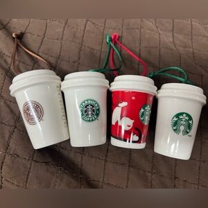 𝐒𝐭𝐚𝐫𝐛𝐮𝐜𝐤𝐬 Ornaments (4) Mini Cups